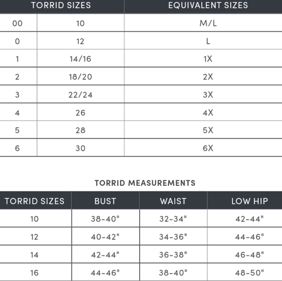 🔥🔥TORRID SIZES, PLEASE SHARE🔥🔥 - Picture 1 of 2